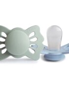 FRIGG Lucky Size 1:0-6 months duda Sage/Powder Blue 2 kos