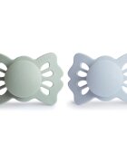 FRIGG Lucky Size 1:0-6 months duda Sage/Powder Blue 2 kos