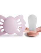 FRIGG Lucky Size 1:0-6 months duda Soft Lilac/Pretty in Peach 2 kos