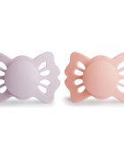 FRIGG Lucky Size 1:0-6 months duda Soft Lilac/Pretty in Peach 2 kos