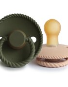 FRIGG Rope Size 1:0-6 months duda Croissant/Olive 2 kos