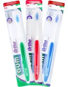 G.U.M Ortho 124 zobna ščetka za uporabnike fiksnih zobnih aparatov soft 1 kos