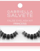 Gabriella Salvete False Eyelash Kit umetne trepalnice z lepilom vrsta Princess 1 kos