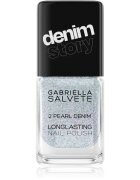 Gabriella Salvete Longlasting Enamel Denim Story dolgoobstojen lak za nohte odtenek 02 Pearl Denim 11 ml