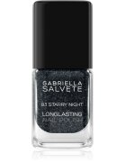 Gabriella Salvete Longlasting Enamel dolgoobstojen lak za nohte z bleščicami odtenek 83 Starry NIght 11 ml