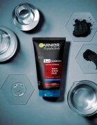 Garnier Pure Active Charcoal čistilni gel 3 v 1 proti črnim pikicam 150 ml