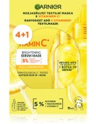 Garnier Textil Masks Brightening Pack revitalizacijska maska iz platna z vitaminom C