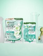 Garnier Textil Masks Cryo Jelly vlažilna gel maska s hialuronsko kislino 27 g