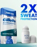 Gillette Antiperspirant Hydrating Gel Eucalyptus Scent antiperspirant gel z vlažilnim učinkom za moške 70 ml