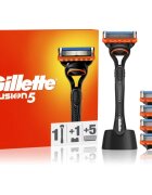 Gillette Fusion5 brivnik s stojalom + nadomestne britvice 5 kos