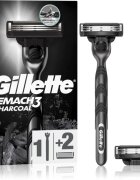 Gillette Mach3 Charcoal brivnik + nadomestne britvice 2 kos