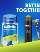 Gillette Power Rush antiperspirant gel za moške 70 ml