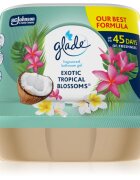Glade Exotic Tropical Blossoms dišeči gel za v kopalnico 180 g