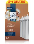 Glade ONE Sensual Sandalwood & Jasmine nadomestno polnilo za osvežilec zraka 3x10 ml