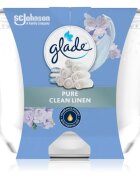 Glade Pure Clean Linen dišeča sveča 204 g