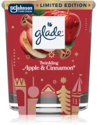 Glade Twinkling Apple & Cinnamon dišeča sveča 112 g