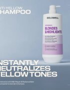 Goldwell Dualsenses Blondes & Highlights Anti-Yellow Shampoo šampon za nevtralizacijo rumenih odtenkov 1000 ml