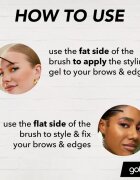 got2b Glued 4 Brows & Edges fiksacijski gel za obrvi 2v1 Tinted Brown 16 ml
