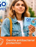 GoWipes Antibacterial osvežilni vlažilni robčki s protibakterijskim učinkom 20 kos