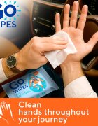 GoWipes Antibacterial osvežilni vlažilni robčki s protibakterijskim učinkom 20 kos