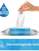 GoWipes Baby 100% Cotton Biodegradable otroški nežni vlažni robčki za občutljivo kožo 0+ 50 kos