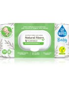 GoWipes Baby Natural Fibers otroški nežni vlažni robčki za občutljivo kožo 0+ 50 kos