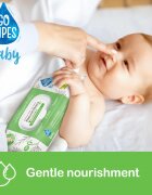 GoWipes Baby Natural Fibers otroški nežni vlažni robčki za občutljivo kožo 0+ 50 kos