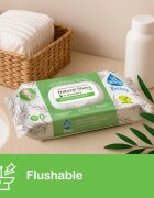 GoWipes Baby Natural Fibers otroški nežni vlažni robčki za občutljivo kožo 0+ 50 kos