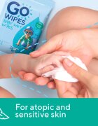 GoWipes Baby Wet Wipes otroški nežni vlažni robčki za zelo občutljivo suho in atopično kožo 24 kos