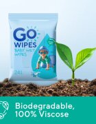 GoWipes Baby Wet Wipes otroški nežni vlažni robčki za zelo občutljivo suho in atopično kožo 24 kos