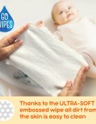 GoWipes Cleanse & Cream Sweet Almond Milk otroški nežni vlažni robčki za občutljivo kožo aloe vera 0+ 50 kos