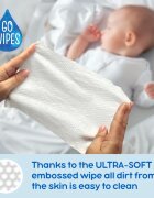 GoWipes Cleanse & Hydrate otroški nežni vlažni robčki za občutljivo kožo aloe vera 0+ 50 kos
