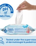 GoWipes Cleanse & Hydrate otroški nežni vlažni robčki za občutljivo kožo aloe vera 0+ 50 kos