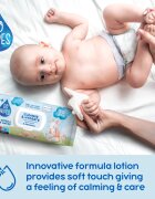 GoWipes Cleanse & Hydrate otroški nežni vlažni robčki za občutljivo kožo aloe vera 0+ 50 kos