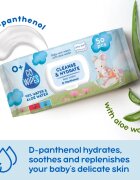 GoWipes Cleanse & Hydrate otroški nežni vlažni robčki za občutljivo kožo aloe vera 0+ 50 kos