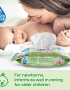 GoWipes Cleanse & Protect Chamomile extract otroški nežni vlažni robčki z aloe vero 50 kos