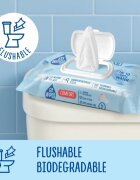 GoWipes Comfort vlažilni toaletni papir za občutljivo kožo 44 kos