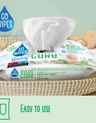 GoWipes Extra Care vlažni čistilni robčki za otroke za občutljivo kožo 0+ 60 kos