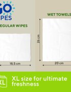 GoWipes Wet Towels osvežujoče vlažne brisačke 26x20 cm 15 kos