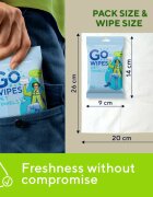 GoWipes Wet Towels osvežujoče vlažne brisačke 26x20 cm 15 kos