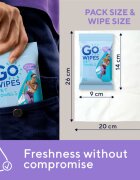 GoWipes Wet Towels osvežujoče vlažne brisačke 26x20 cm 15 kos