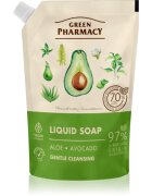 Green Pharmacy Aloe & Avocado tekoče milo za roke nadomestno polnilo 460 ml