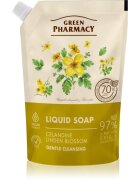 Green Pharmacy Celandine & Linden tekoče milo za roke nadomestno polnilo 460 ml