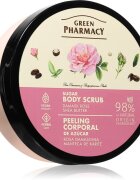 Green Pharmacy Damask Rose & Shea Butter Body Scrub sladkorni piling za telo 200 ml