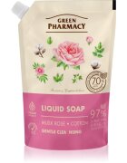 Green Pharmacy Musk Rose & Cotton tekoče milo nadomestno polnilo 460 ml