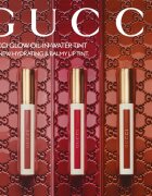 Gucci Beauty Glow Oil-In-Water Tint Liquid Lipstick bleščeča vlažilna tekoča šminka odtenek 308 Lucy Dark Orange 6.5 ml