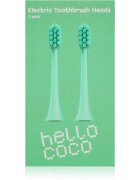Hello Coco Electric Toothbrush Heads Green nadomestne glave za zobno ščetko 2 kos