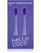 Hello Coco Electric Toothbrush Heads Purple nadomestne glave za zobno ščetko 2 kos