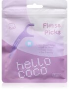 Hello Coco Floss Picks dentalni zobotrebci z zobno nitko 30 kos