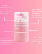 hello sunday the shimmer one mineral glow stick mineralna zaščitna paličica za občutljive predele kože SPF 45 20 g